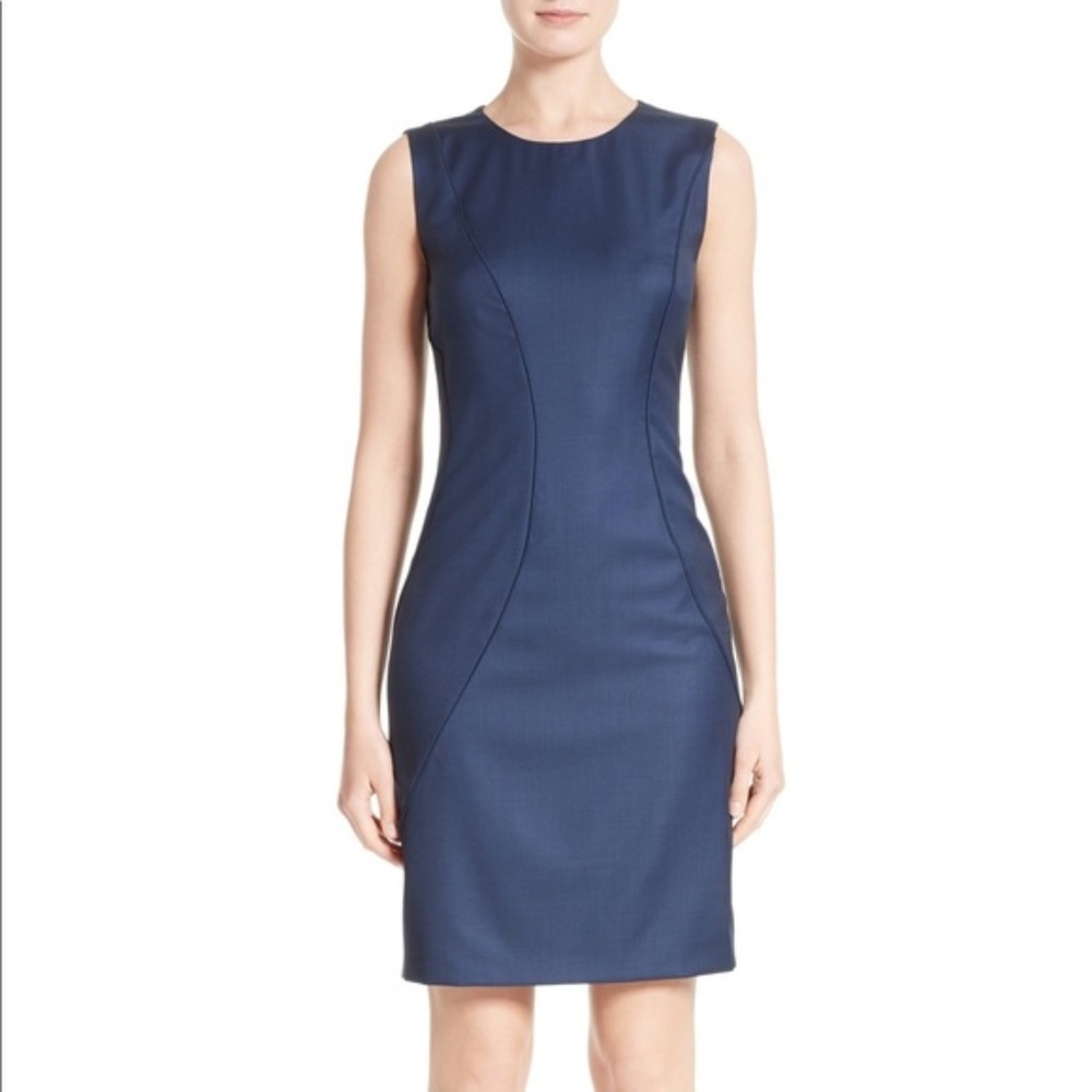 Hugo Boss Navy Shift Dress